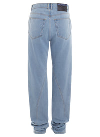 TWISTED SEAM DENIM JEANS