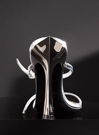 METALLIC LEATHER FANG 95 SANDALS