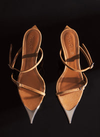 BLACK SUEDE FANG 95 SANDALS
