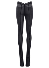 BLACK SHEER M CUT-OUT PANTS