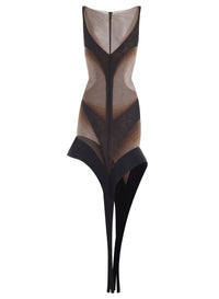 MULTI-LAYER MESH SPIKE DRESS