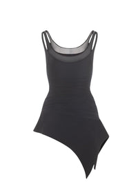 BLACK DOUBLE STRAP DRESS