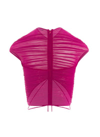 MAGENTA MESH CROP TOP