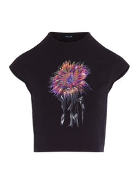 PINK ANEMONE CROPPED T-SHIRT