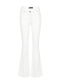 WHITE FLARED JEANS