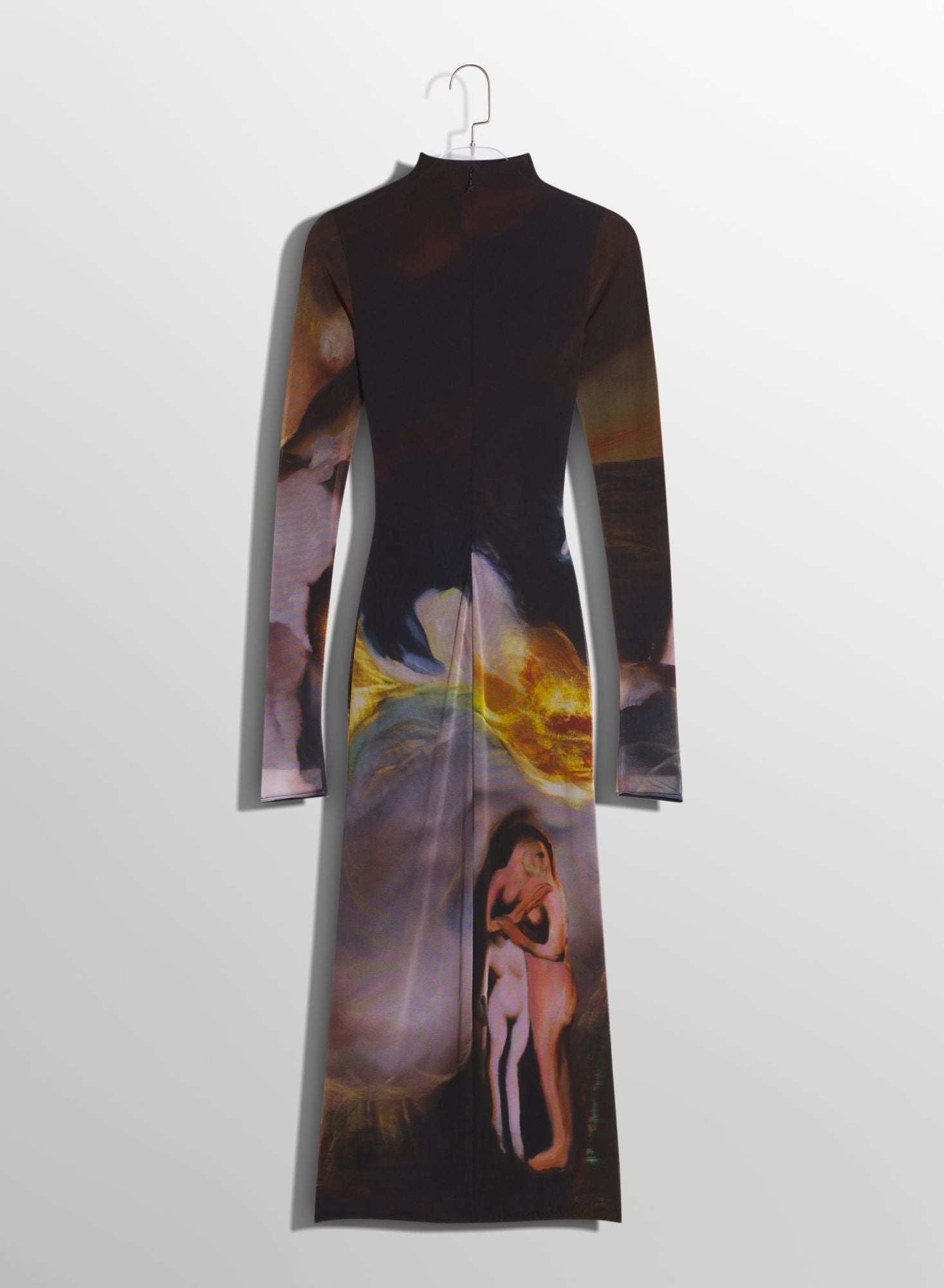 MUGLER X AMBERA WELLMANN IMPOSSESION PRINTED DRESS