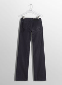 MIDNIGHT BLUE WAXED STRAIGHT LEG JEANS