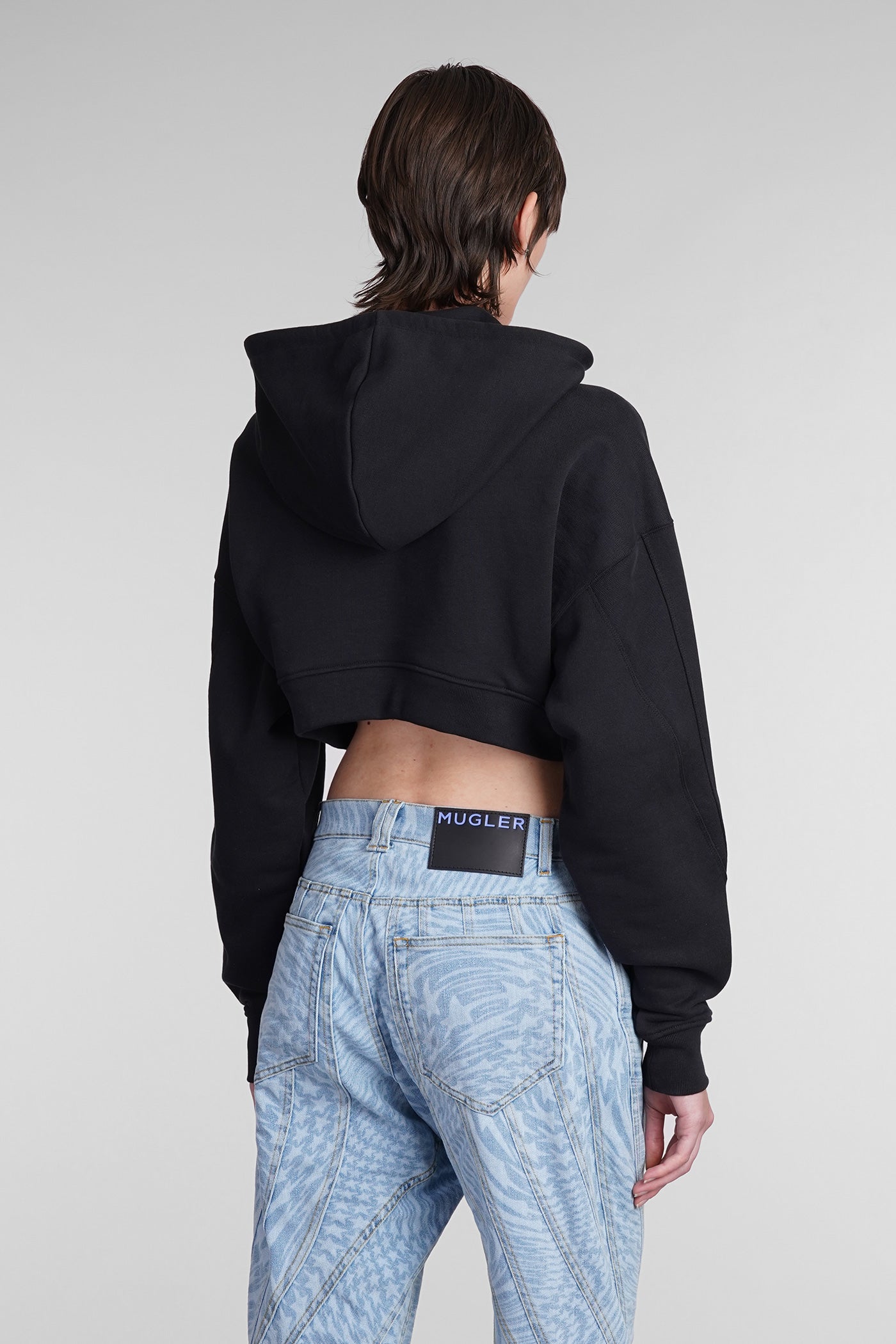 CROPPED MUGLER EXECUTIVE HOODIE