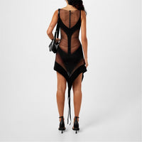 MULTI-LAYER MESH SPIKE DRESS