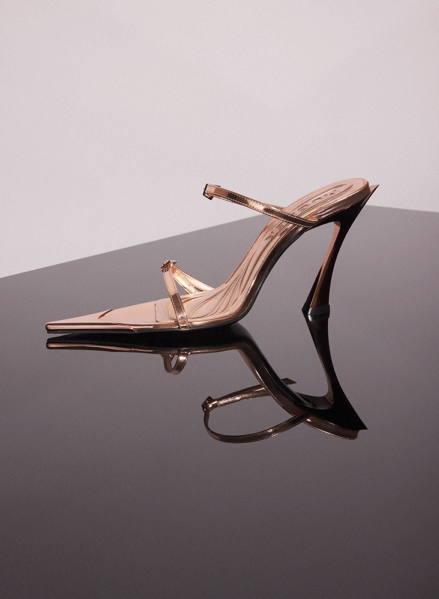 COPPER LEATHER FANG 95 SANDALS