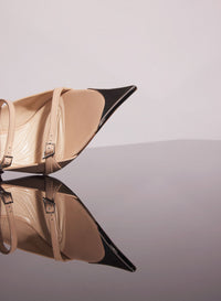 STRAPPY NUDE LEATHER CLASSIC 95 SANDALS