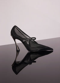 BLACK MESH FANG 95 PUMP WITH STRAP