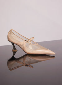 BLACK MESH FANG 55 BALLERINA