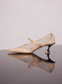 BLACK MESH FANG 55 BALLERINA