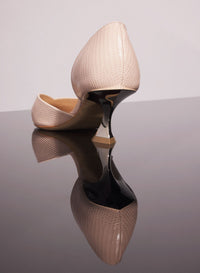 CEMENT PINK LEATHER FANG 55 PUMP