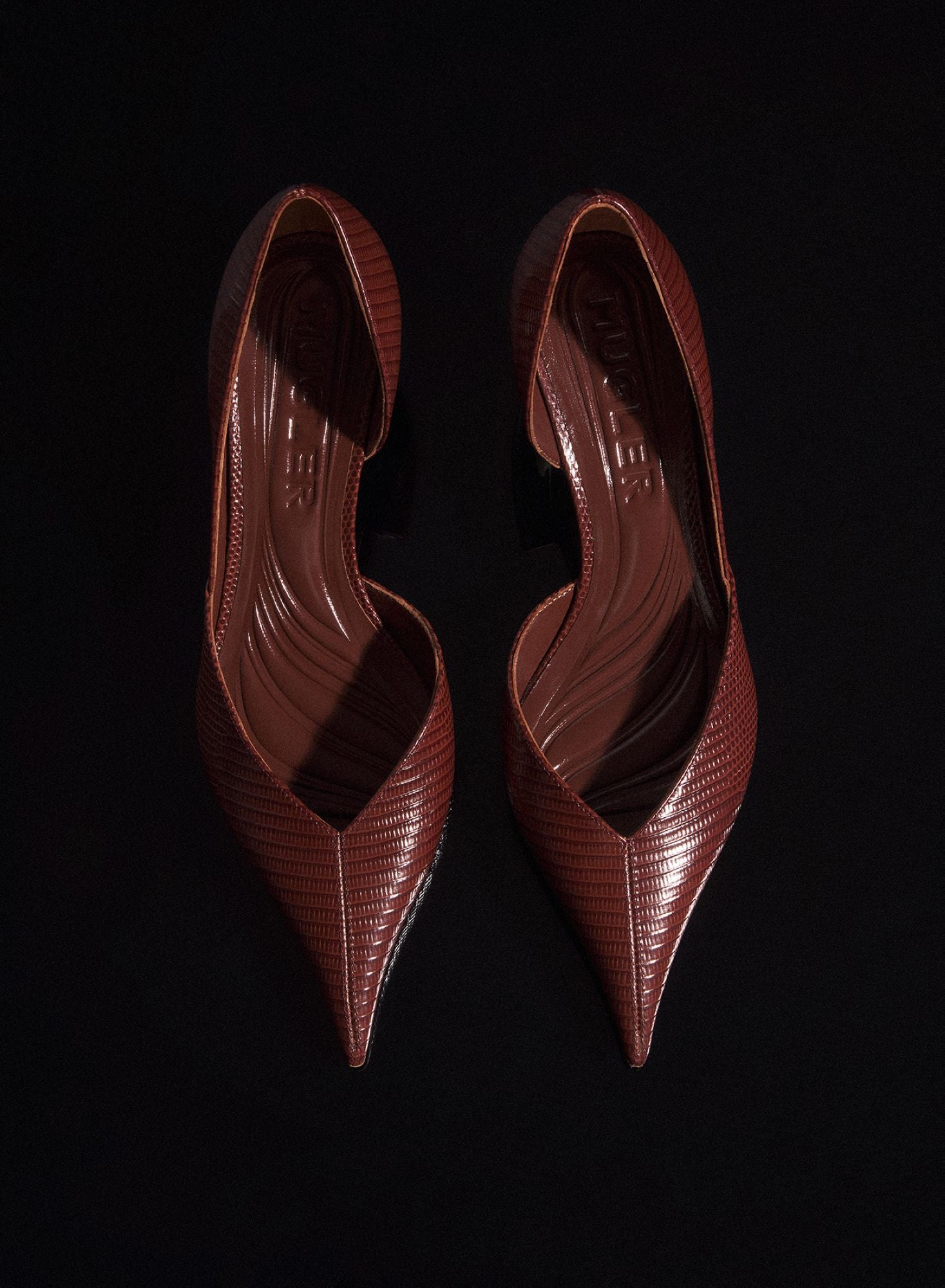CEMENT PINK LEATHER FANG 55 PUMP