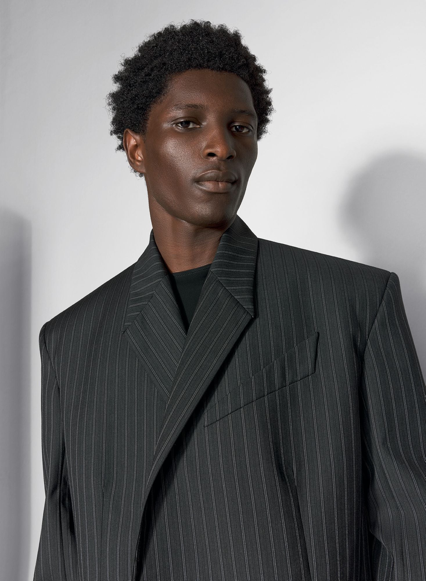 PINSTRIPE OVERSIZED TAILORING JACKET