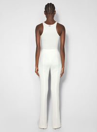 WHITE TANK PIERCED BODYSUIT