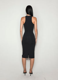 WHITE STAR SLEEVELESS DRESS