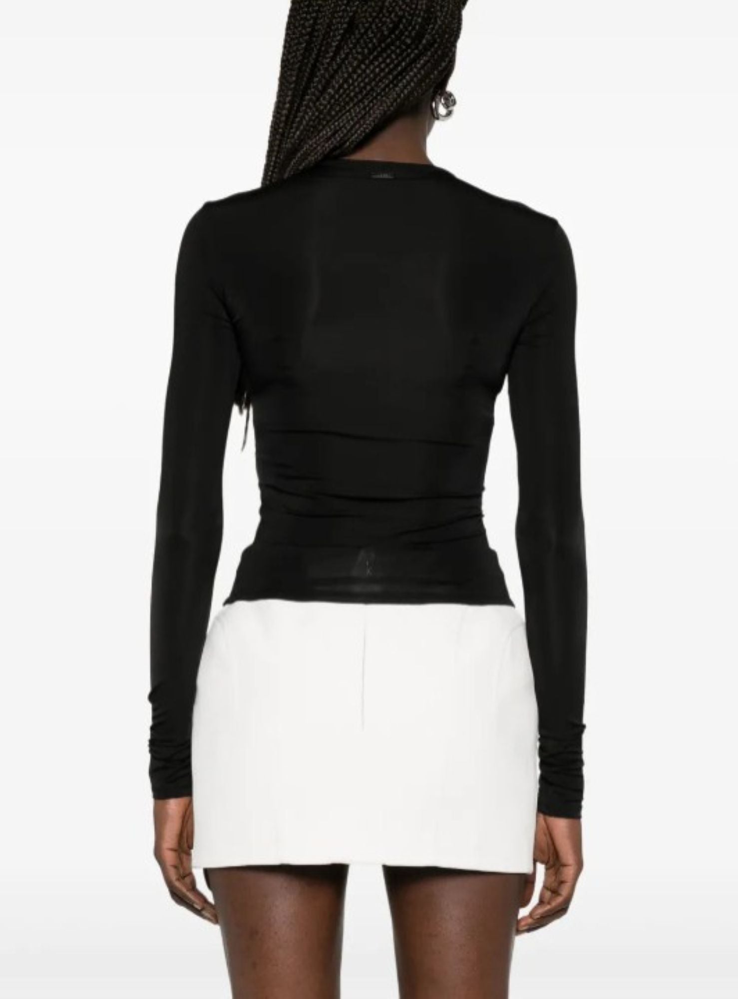 BLACK LACED CORSET TOP