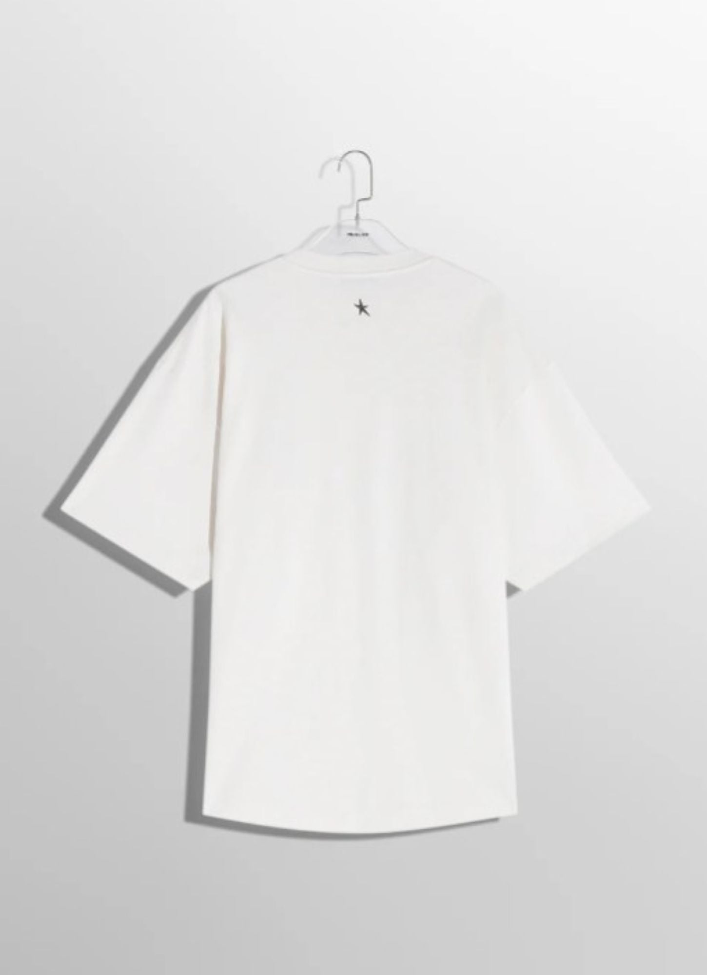 BLACK OVERSIZED PIERCED T-SHIRT