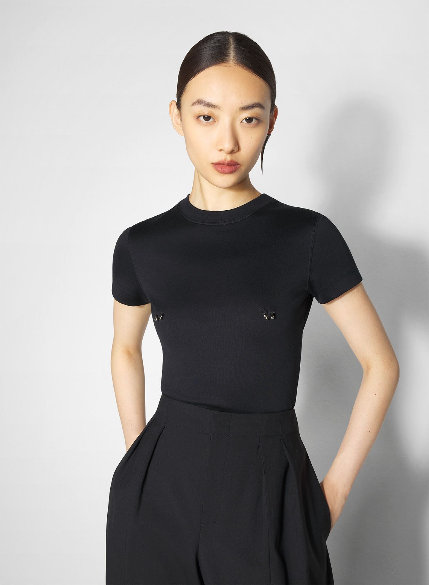OFF-WHITE PIERCED BABY T-SHIRT