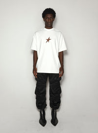 WHITE STAR OVERSIZED T-SHIRT