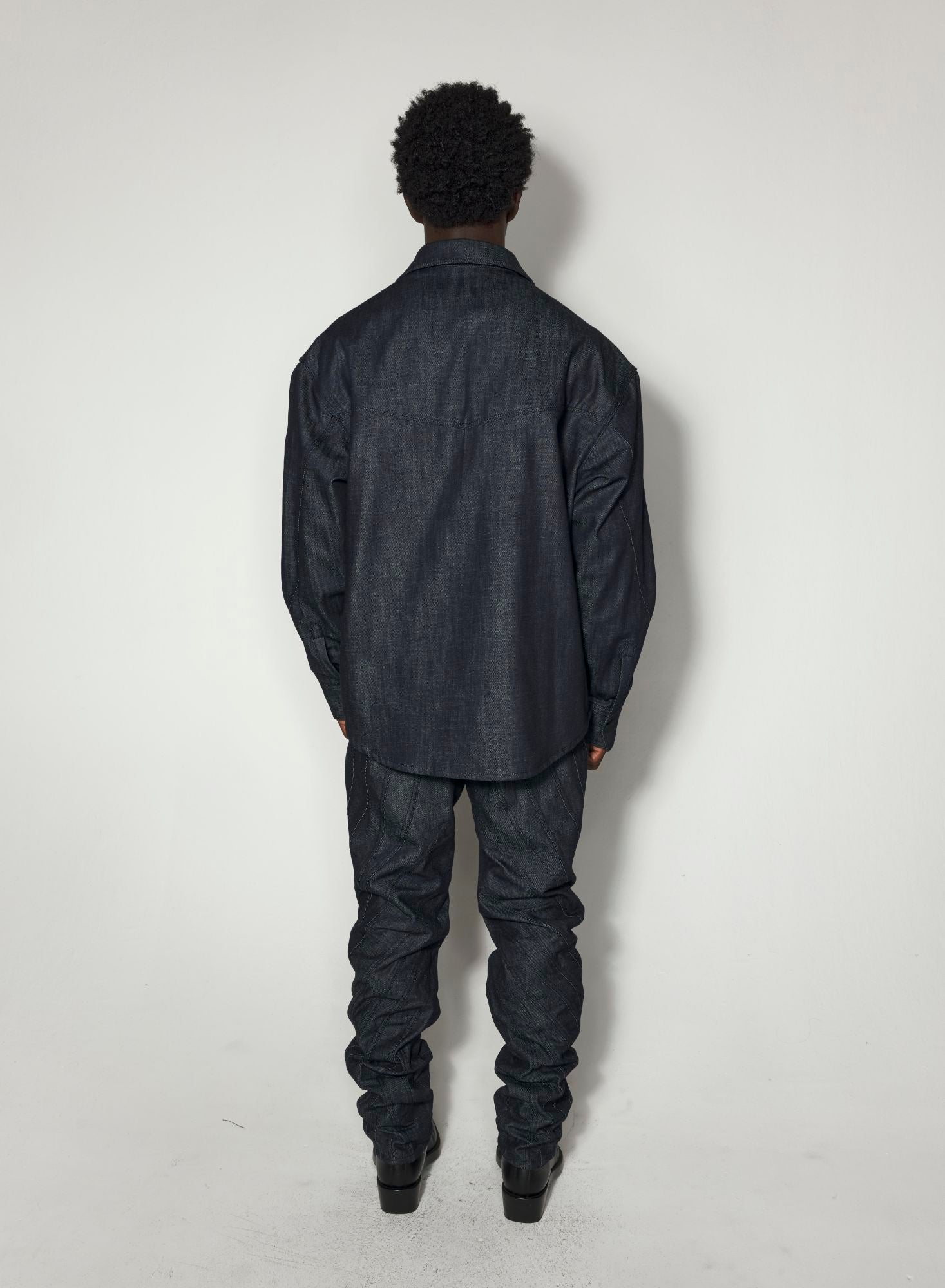 OVERSIZED RAW DENIM SHIRT
