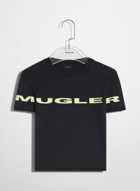 BLACK MUGLER LOGO T-SHIRT