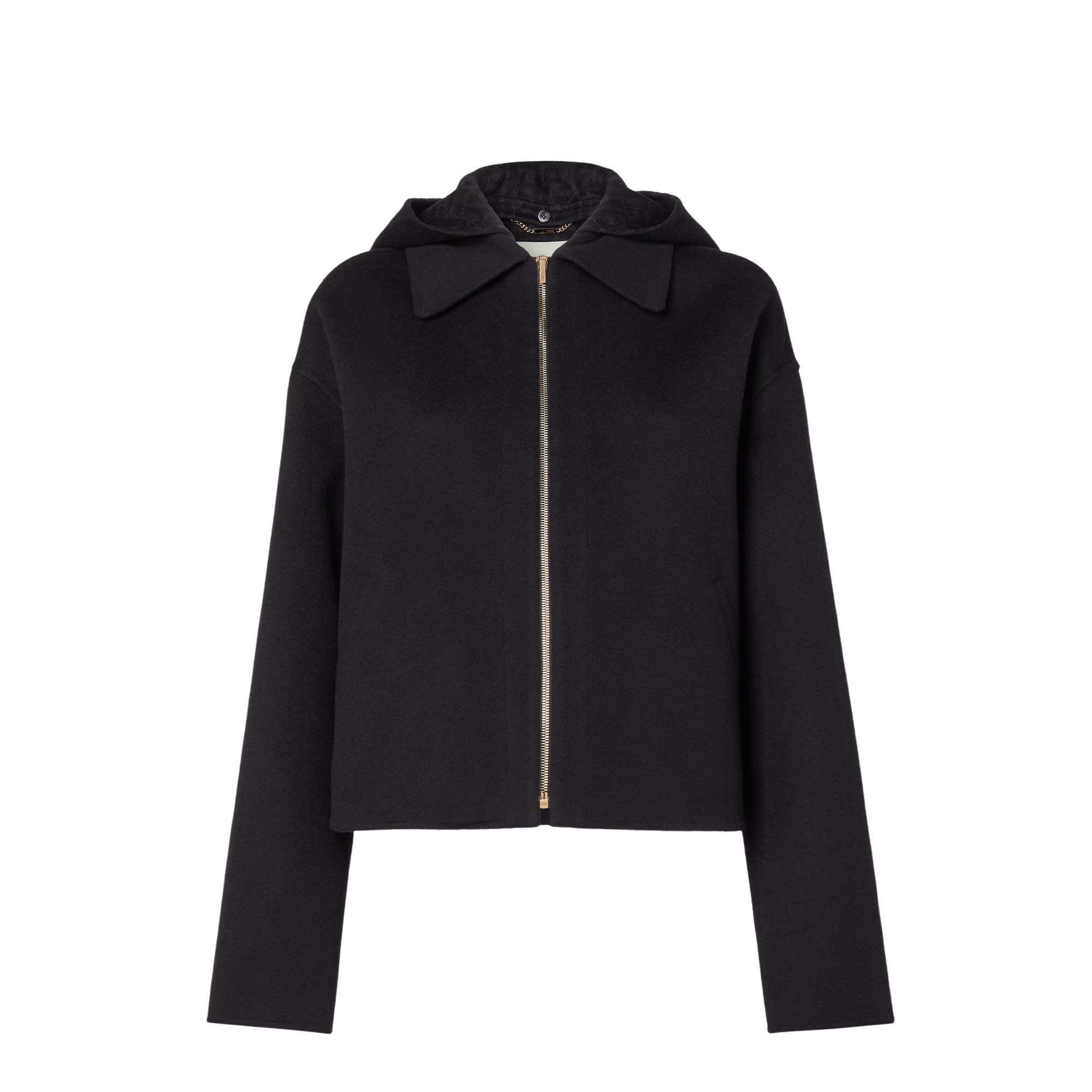 Veste en laine double - Noir