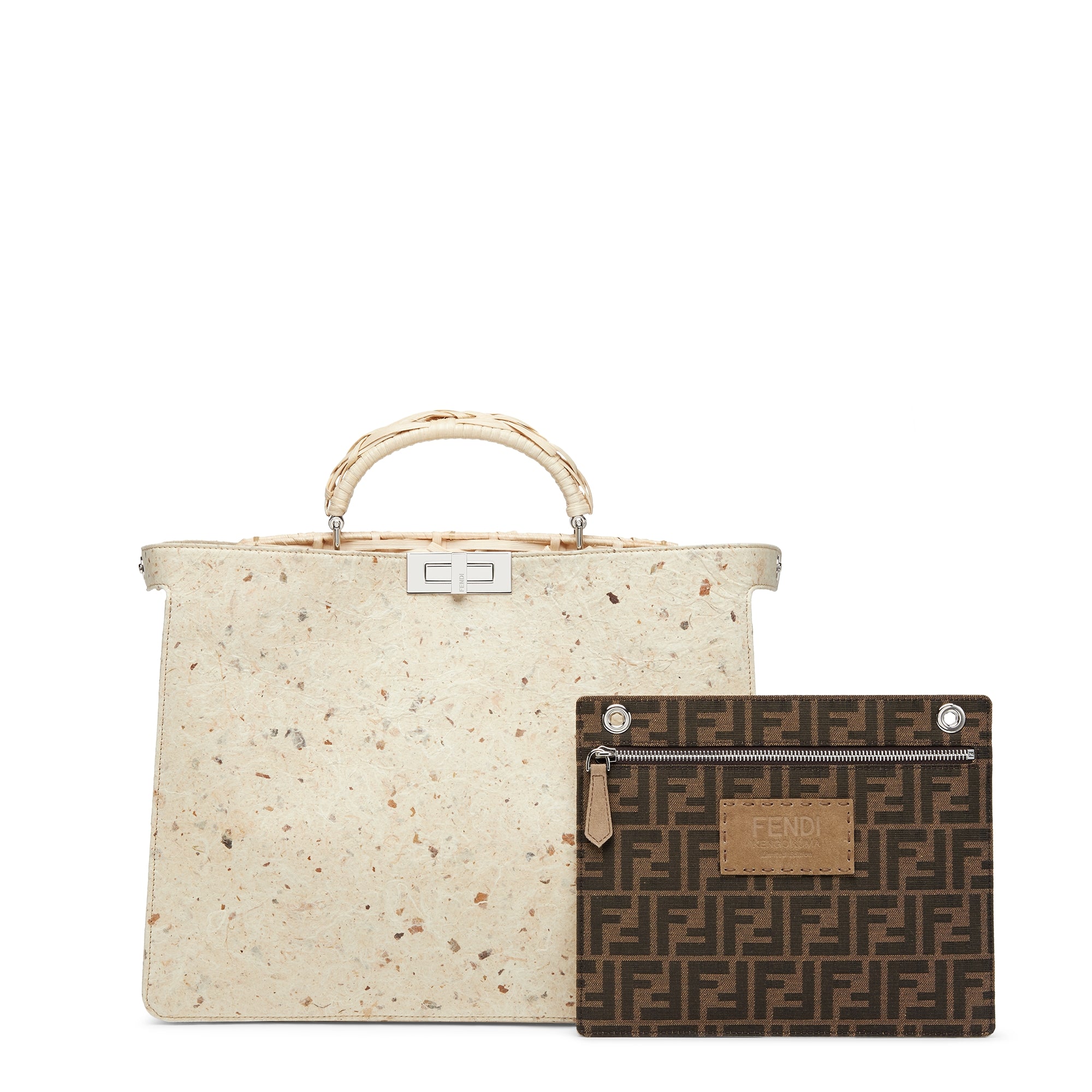 Peekaboo ISeeU Medium Kengo Kuma x Fendi - White