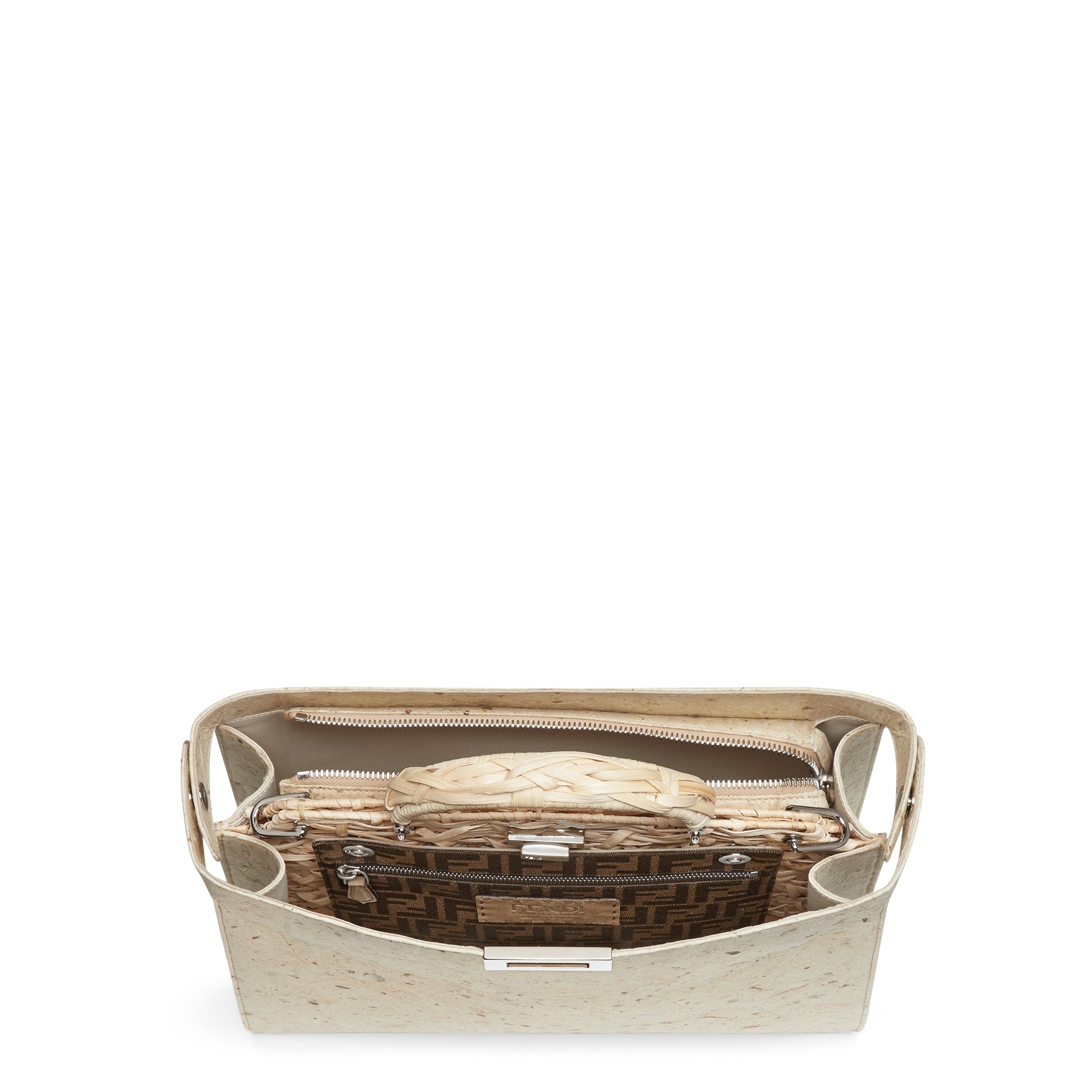 Peekaboo ISeeU Medium Kengo Kuma x Fendi - White