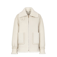 Veste en peau de mouton - Blanc