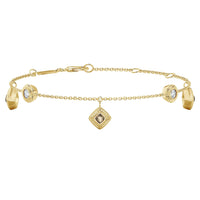 Bracelet Talisman breloque en or