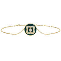 Bracelet Lotus émail