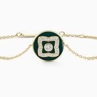 Bracelet Lotus émail