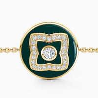 Bracelet Lotus émail