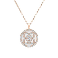 Pendentif Lotus nacré en or