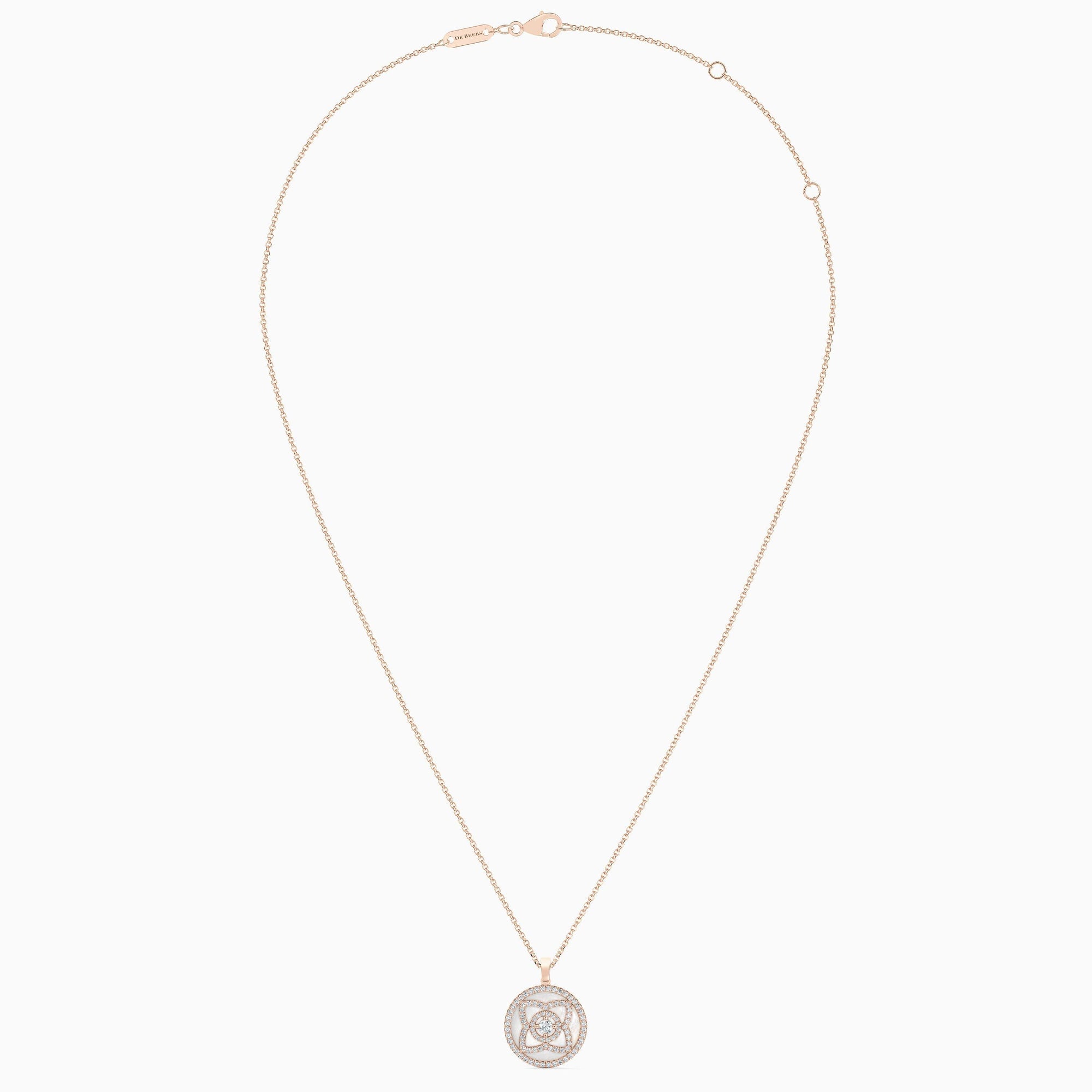 Pendentif Lotus nacré en or