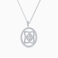 Pendentif Lotus avec diamant en or