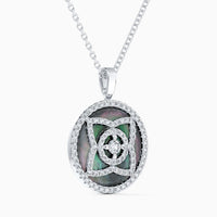 Pendentif Lotus nacré en or
