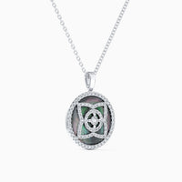 Pendentif Lotus nacré en or