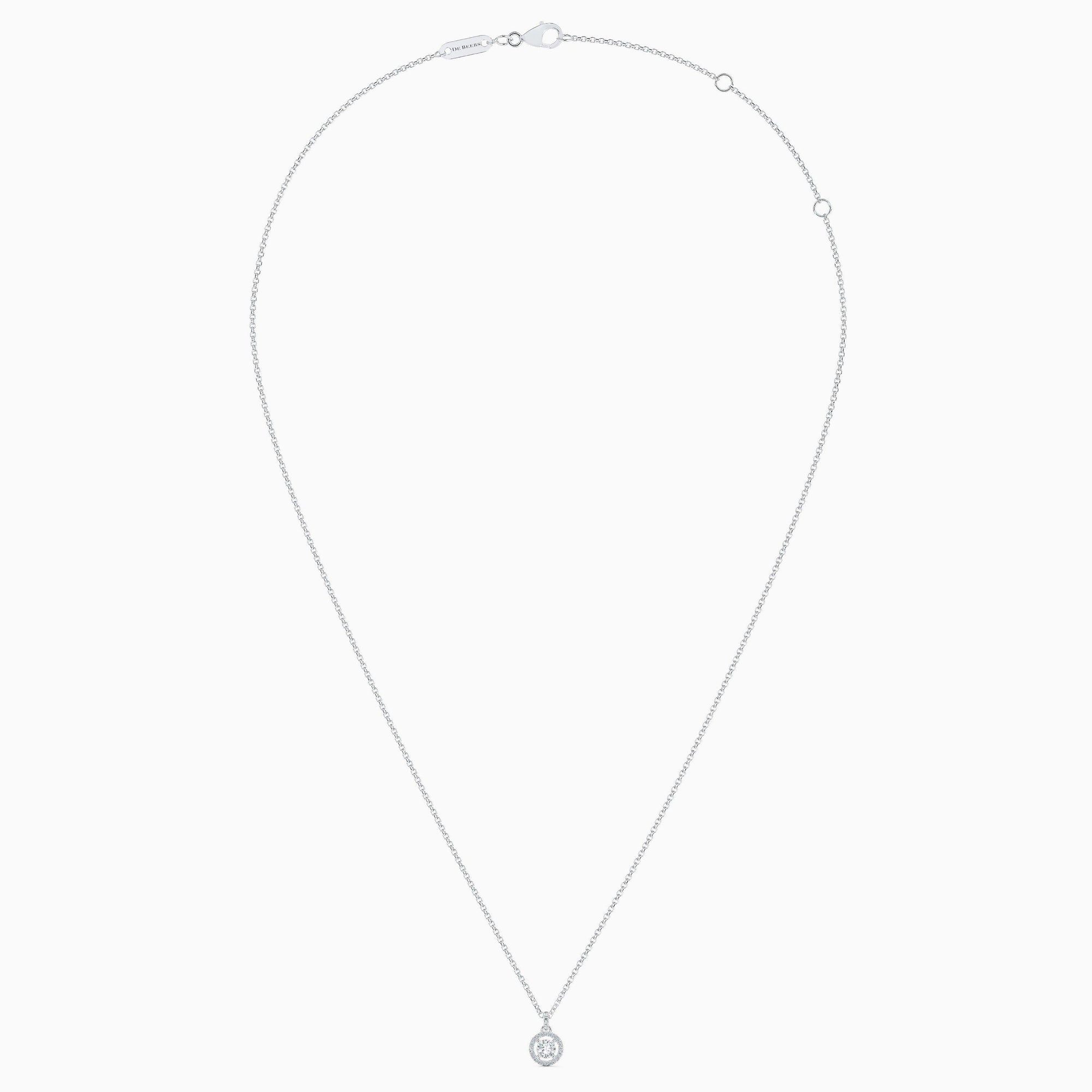 Pendentif Aura avec diamant rond brillant