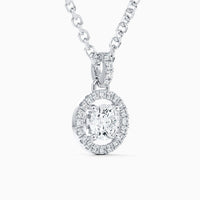 Pendentif Aura avec diamant rond brillant