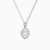 Pendentif Aura avec diamant rond brillant