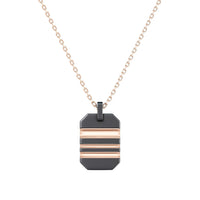 Pendentif Reveal en titane et or