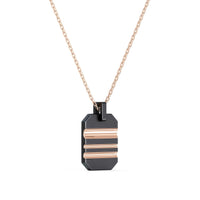 Pendentif Reveal en titane et or