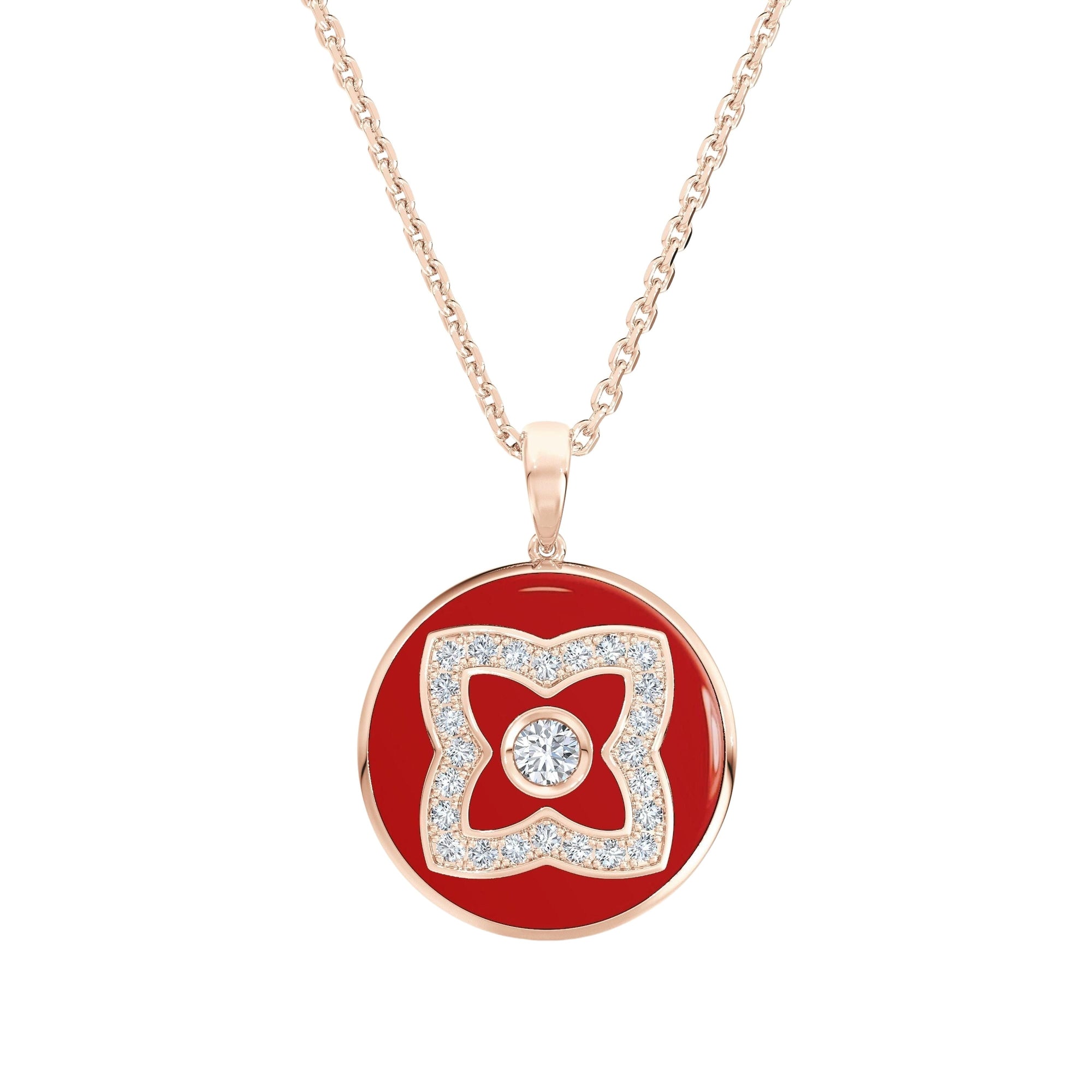 Pendentif Lotus émail