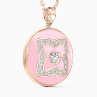 Pendentif Lotus émail