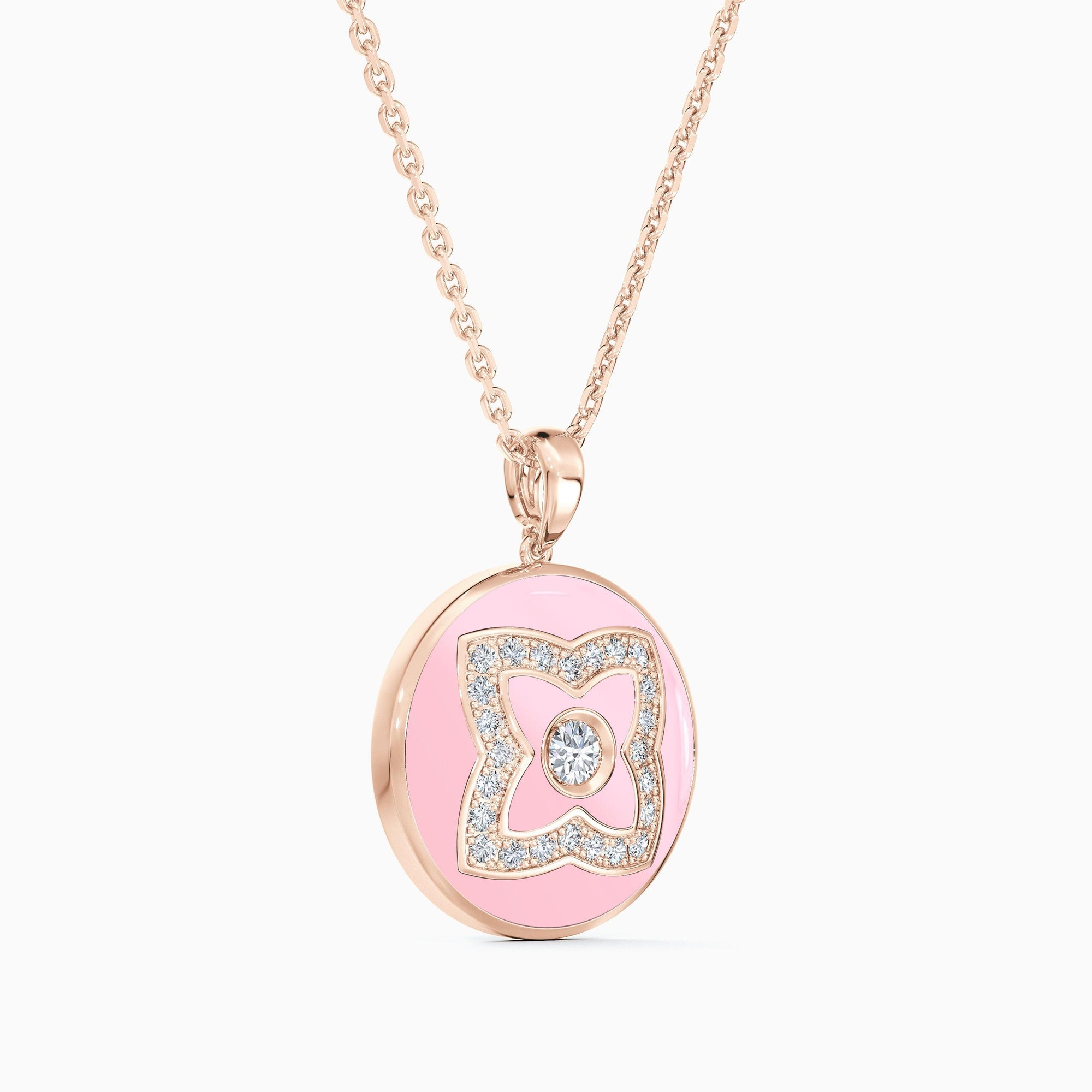 Pendentif Lotus émail